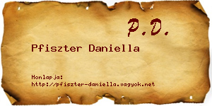 Pfiszter Daniella névjegykártya